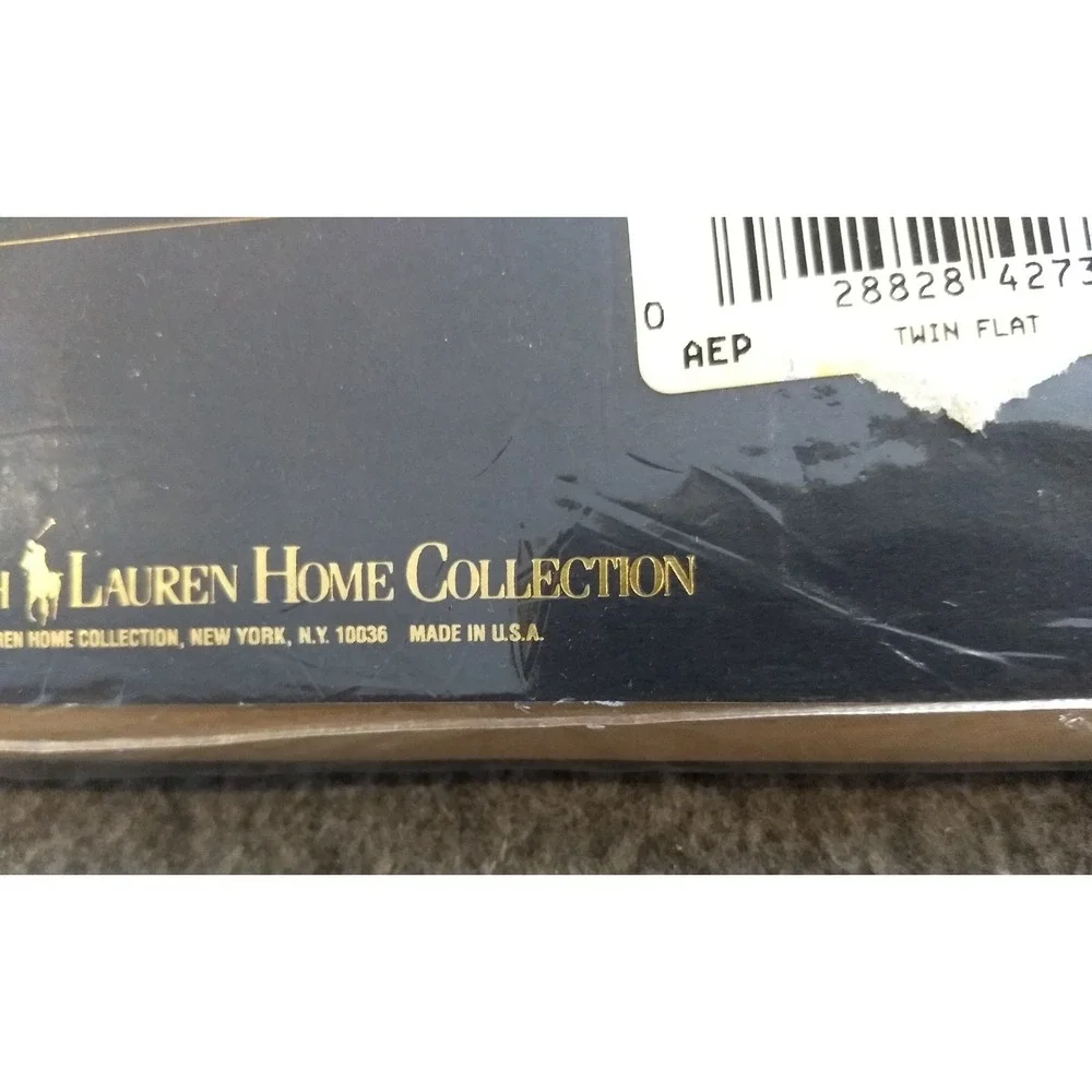 Ralph Lauren The Polo Sheet Twin‎ Flat Sheet Ghurka Khaki 250TC Pima Cotton NEW